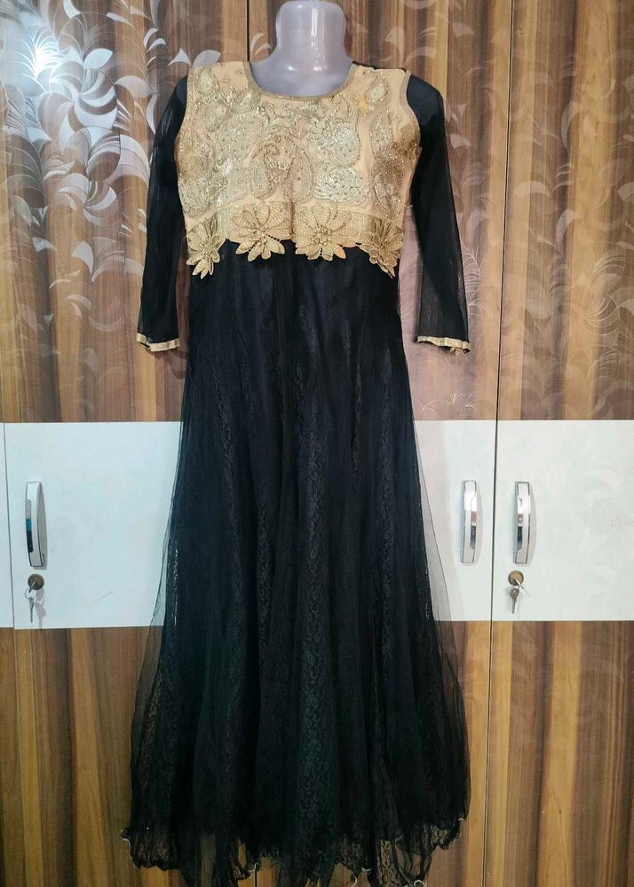 Elegant Black Ethnic Gown