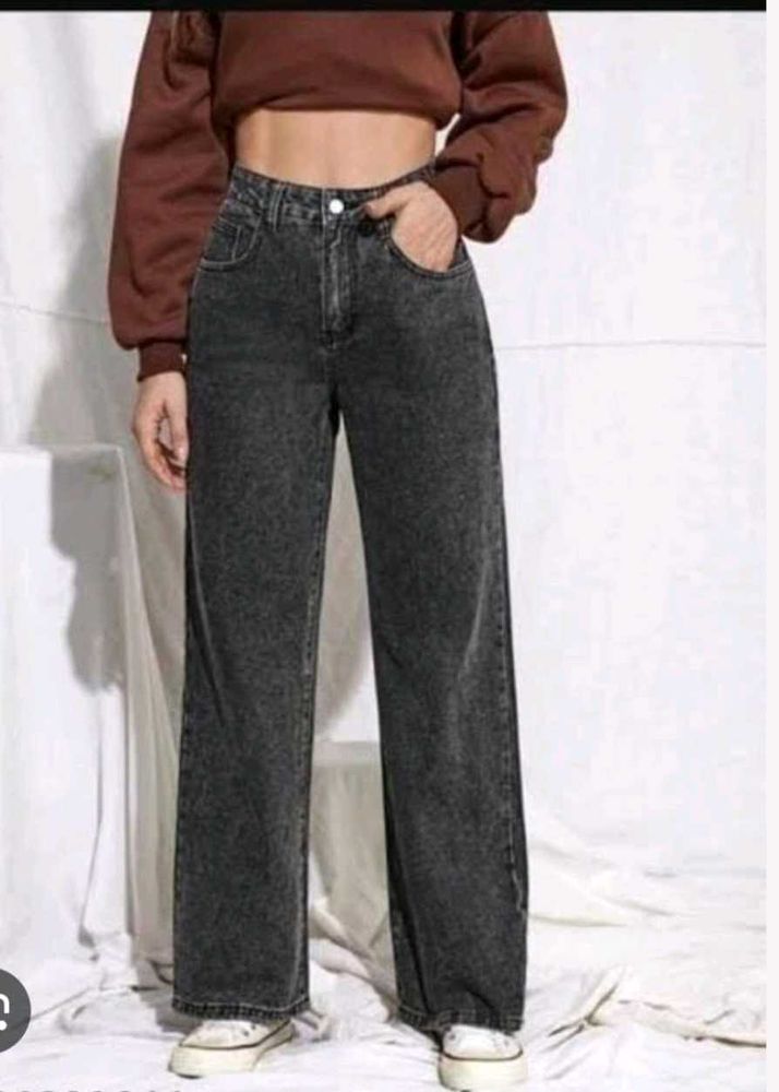 Ladies Charcoal Jeans