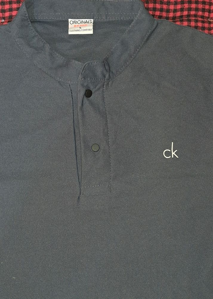 T-Shirt | CK Mens Gray T-Shirt | Synthetics | 100% Original Brand |