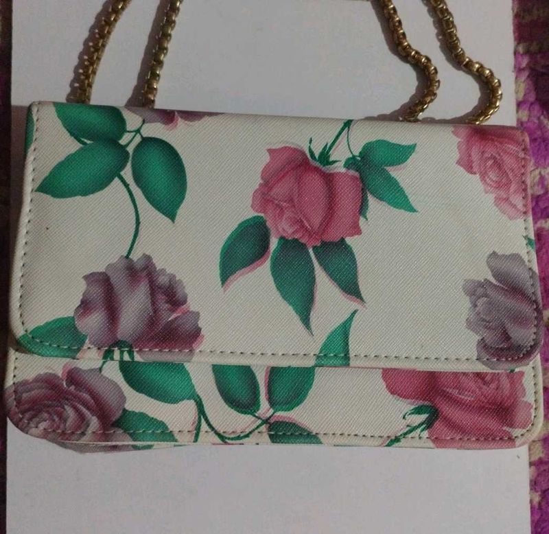 Floral Print Crossbody Bag