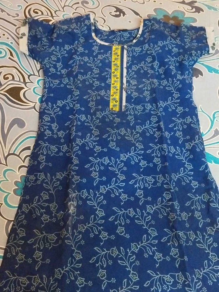 Floral Print Kurta