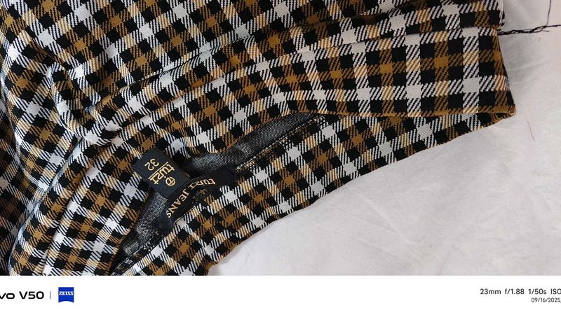 Checked Pants