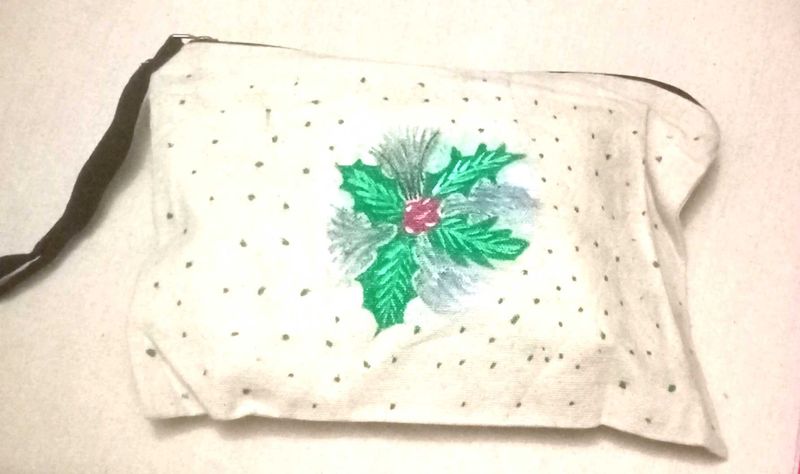 Hand-painted Canvas Pouch