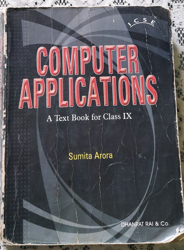 Computer Application Textbook For 9th Standard.........📚📙📖