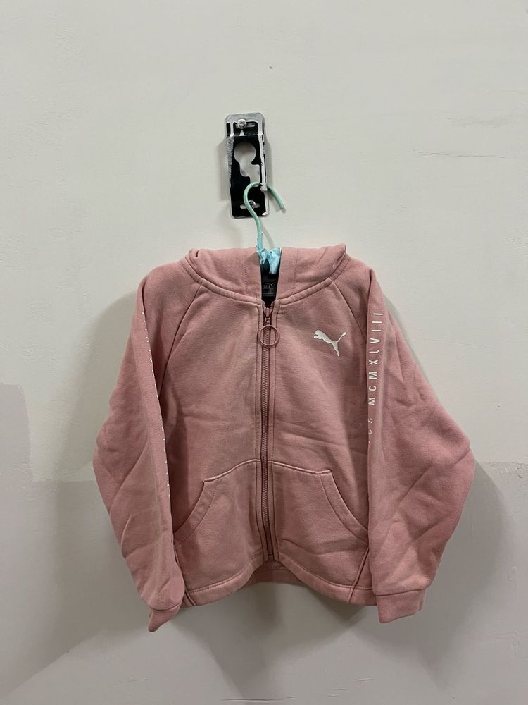 Puma Pink Girls Jacket