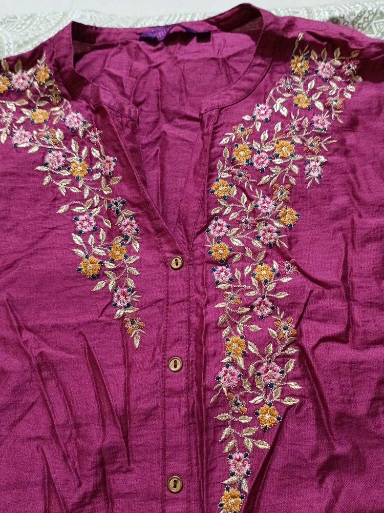 Floral Embroidered Top