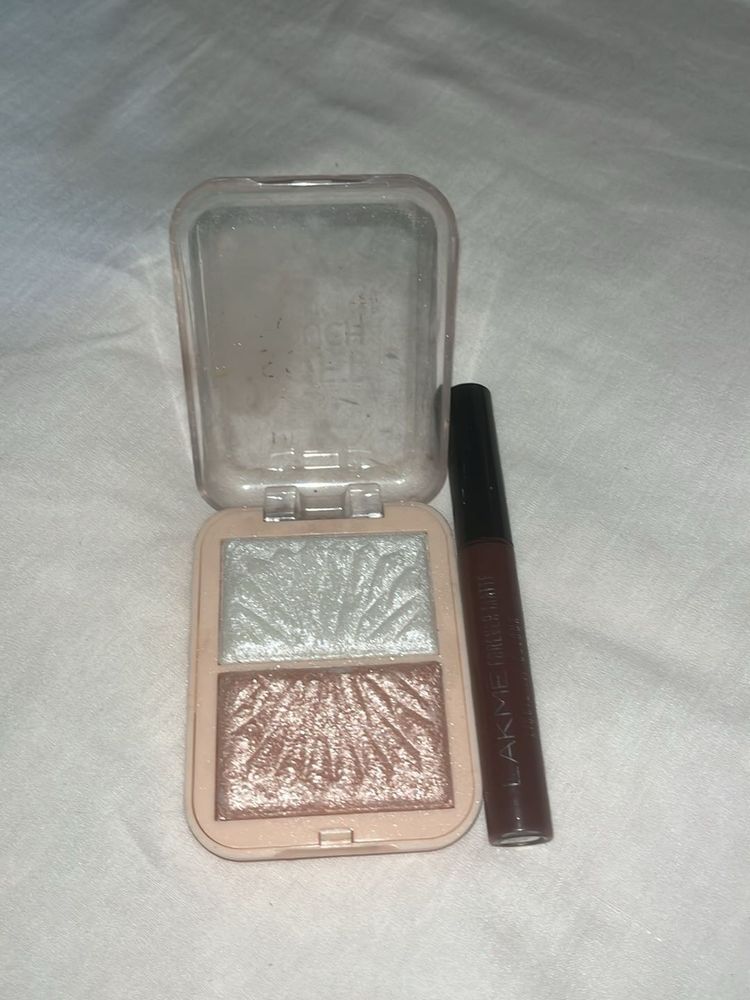 Lakme Lipstick With Highlighter