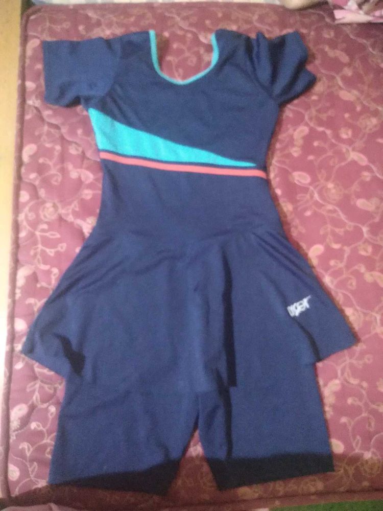 Blue Modest Swimsuit