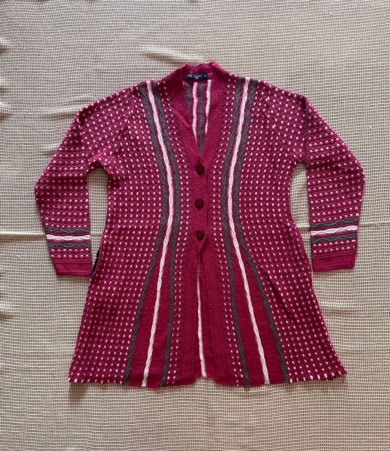 Womens Buttoned Sweater