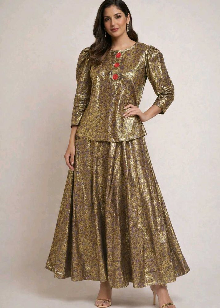 beautiful rajputi kurti style with lehenga ❤️‍🔥