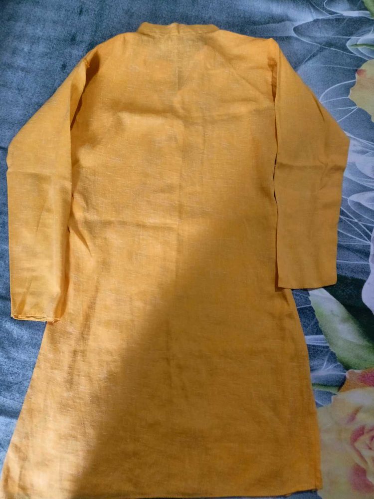 Yellow Kurta - Traditional Style