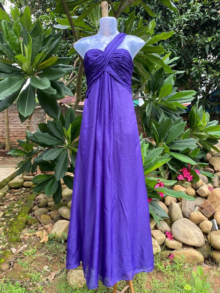 Elegant Purple Maxi Dress