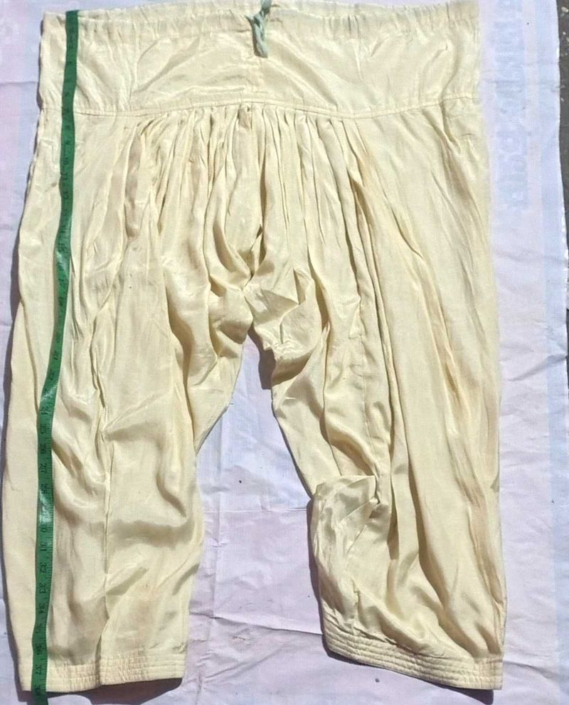 Silk Shining Silver Salwar