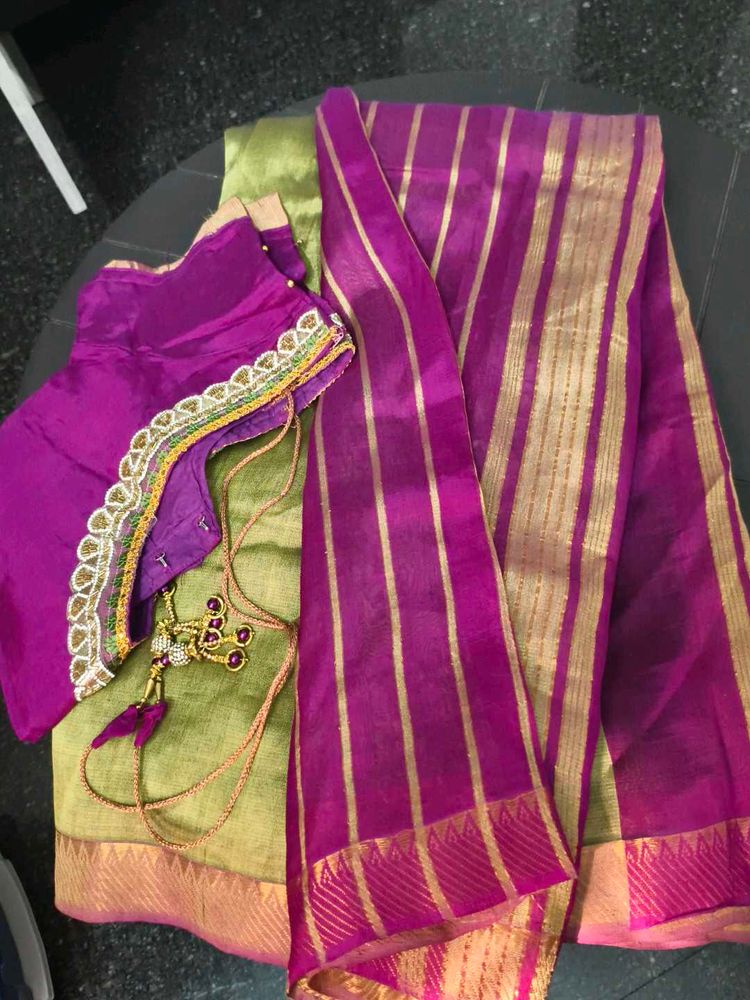 Elegant Purple Saree