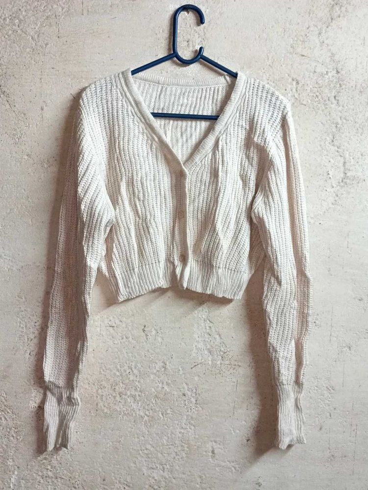 Trendy Women&#39;s Crop Cardigan Sweater