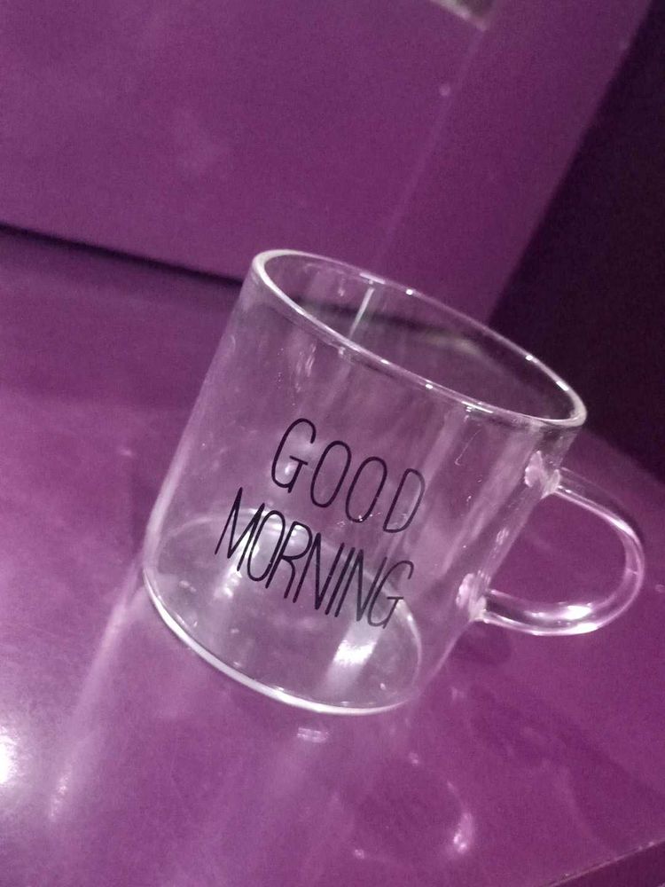 Good Morning Glass Mug