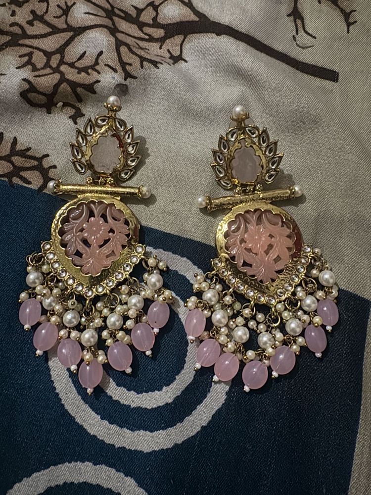Elegant Pink Earrings