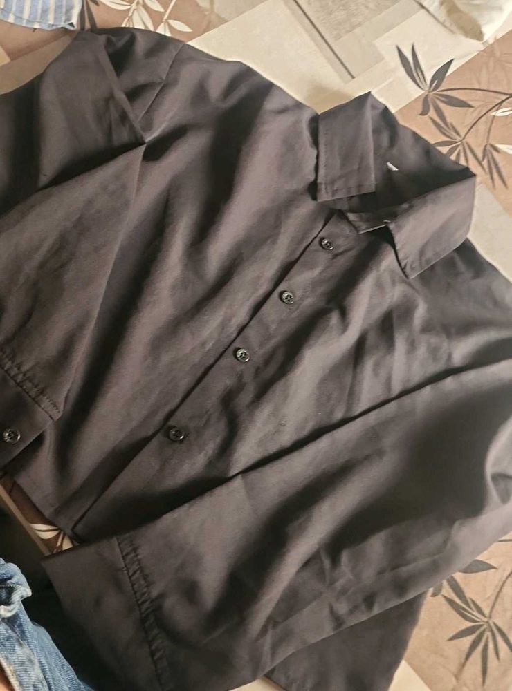 Black And White Combo Shirt
