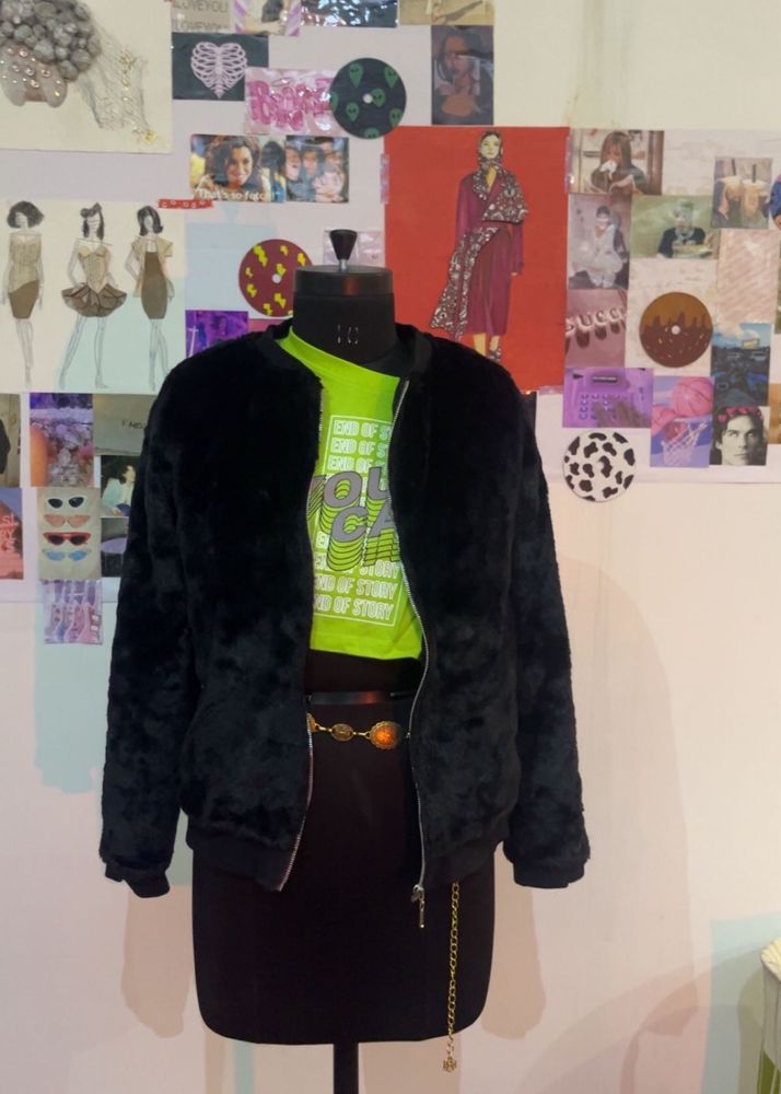 Black Faux Fur Jacket Very Soft