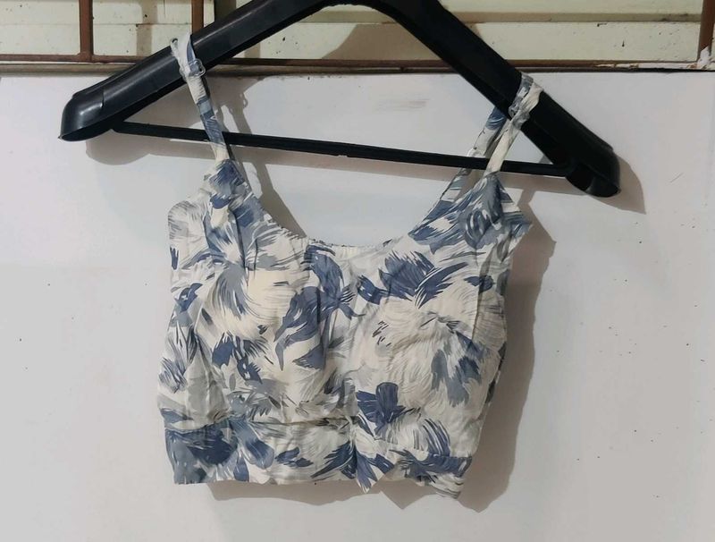 Floral Print Crop Top
