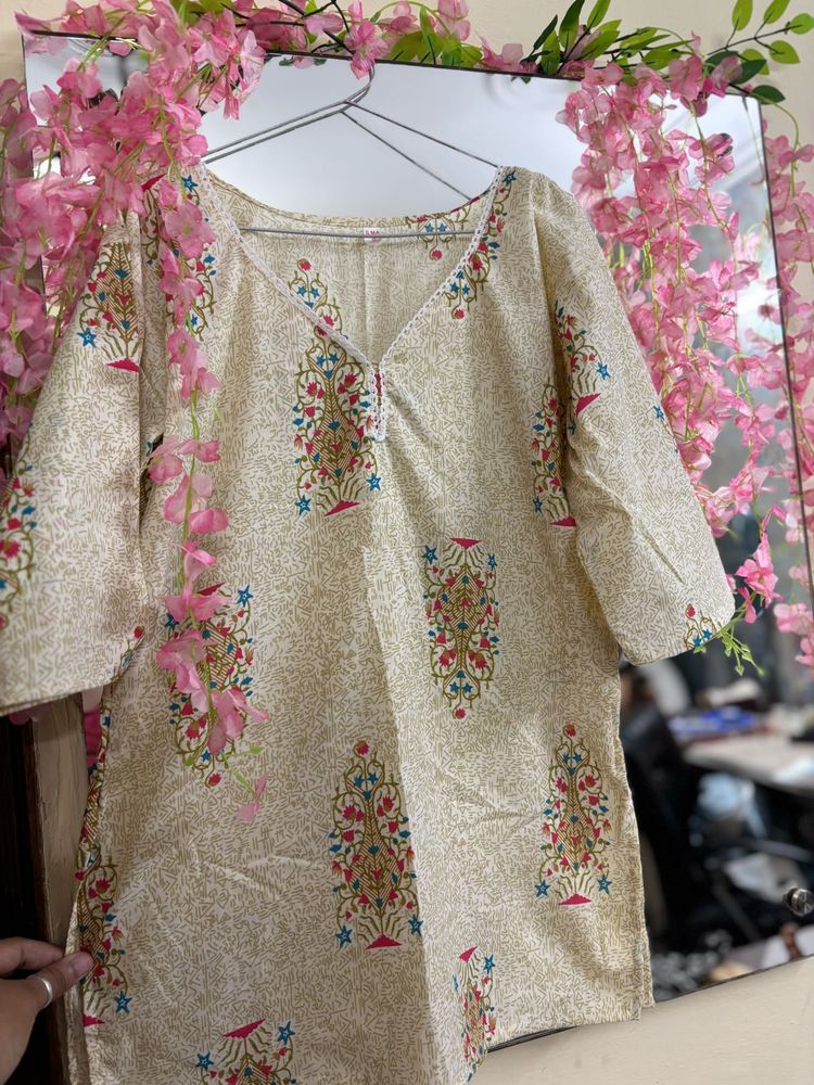 Khaki Short kurti