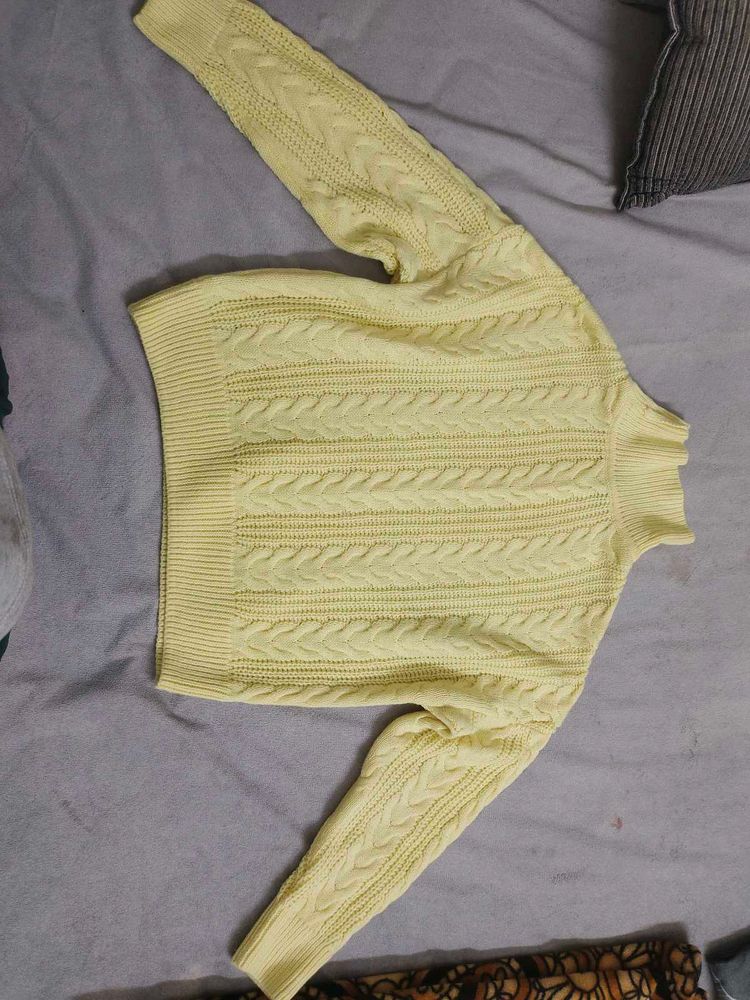 Yellow Knit Sweater