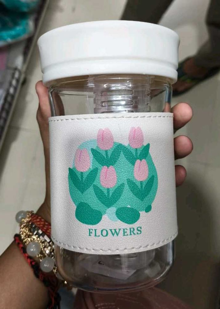 Floral Print Water Tumbler