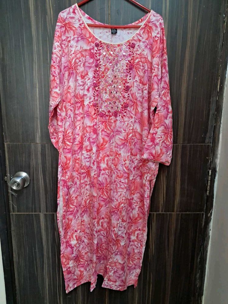 Floral Print Kurta