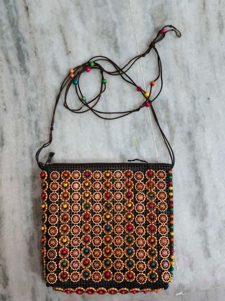 Unique Beaded Crossbody Bag