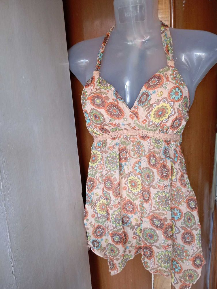 Floral Halter Top