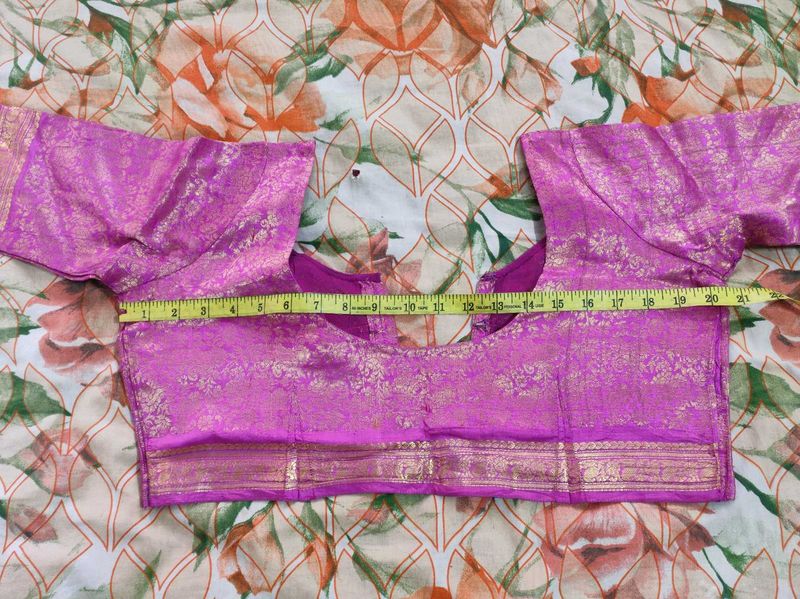 Pink Brocade Blouse