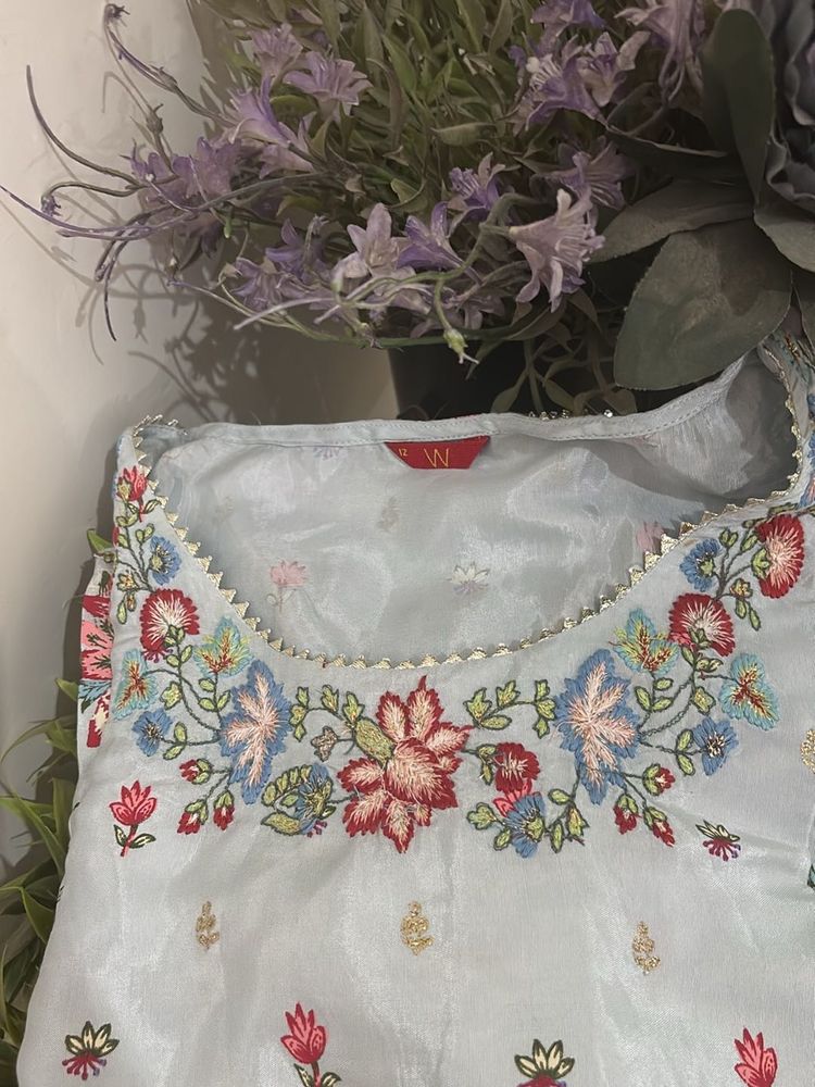 Floral Embroidered Kurta Set