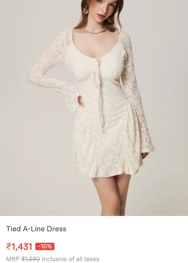 SAVANA coquette bell sleeves mini Dress