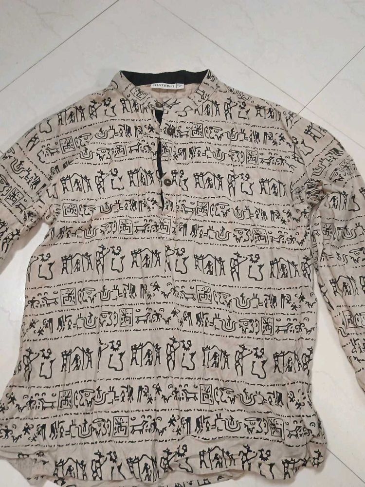 Vintage Patterned Blouse
