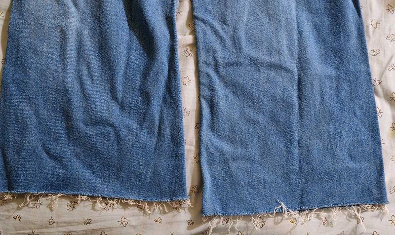 Straight Wide Leg Denim