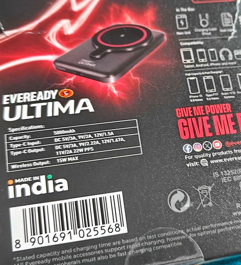 Eveready Ultima Power Bank - 5000mAh