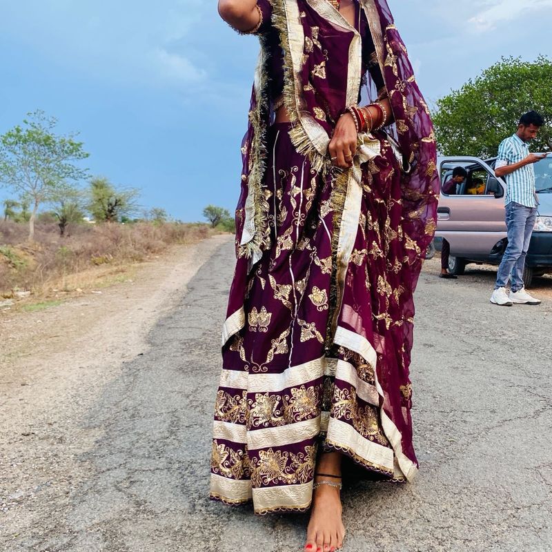 Ethnic Lehenga Choli Set/rajputi poshak style