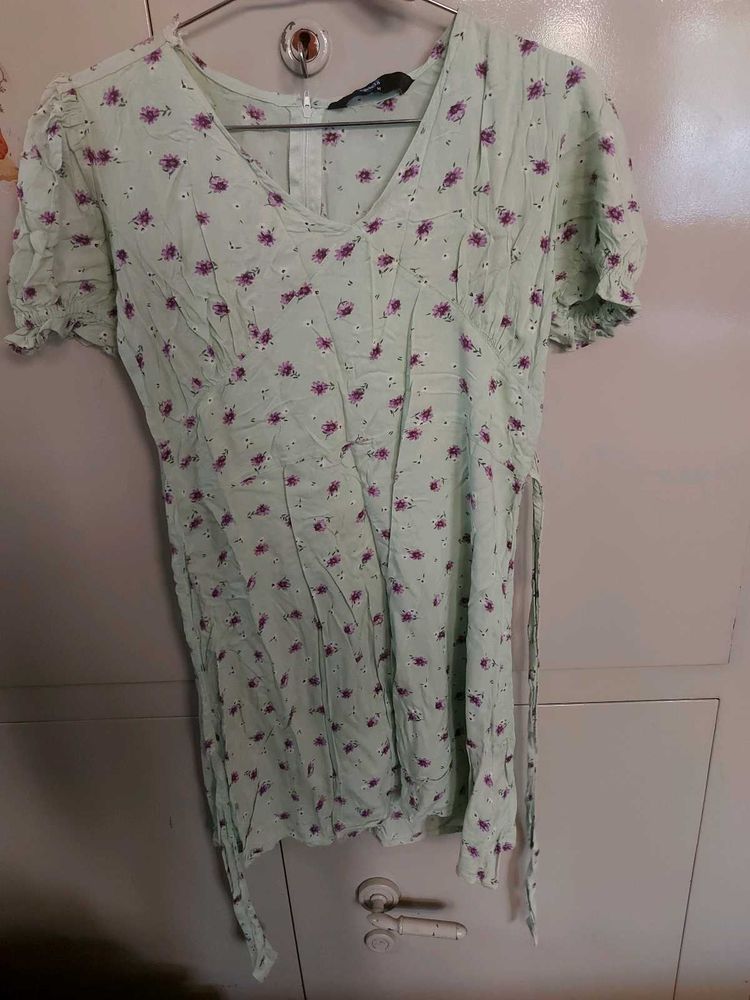 Floral Print Mini Dress
