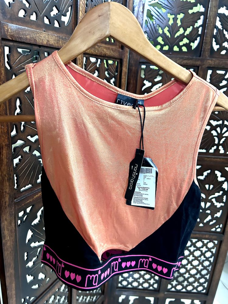 Metallic Crop Top