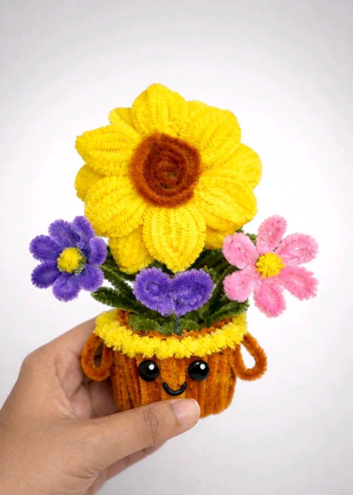 Cute Crochet Flower Pot
