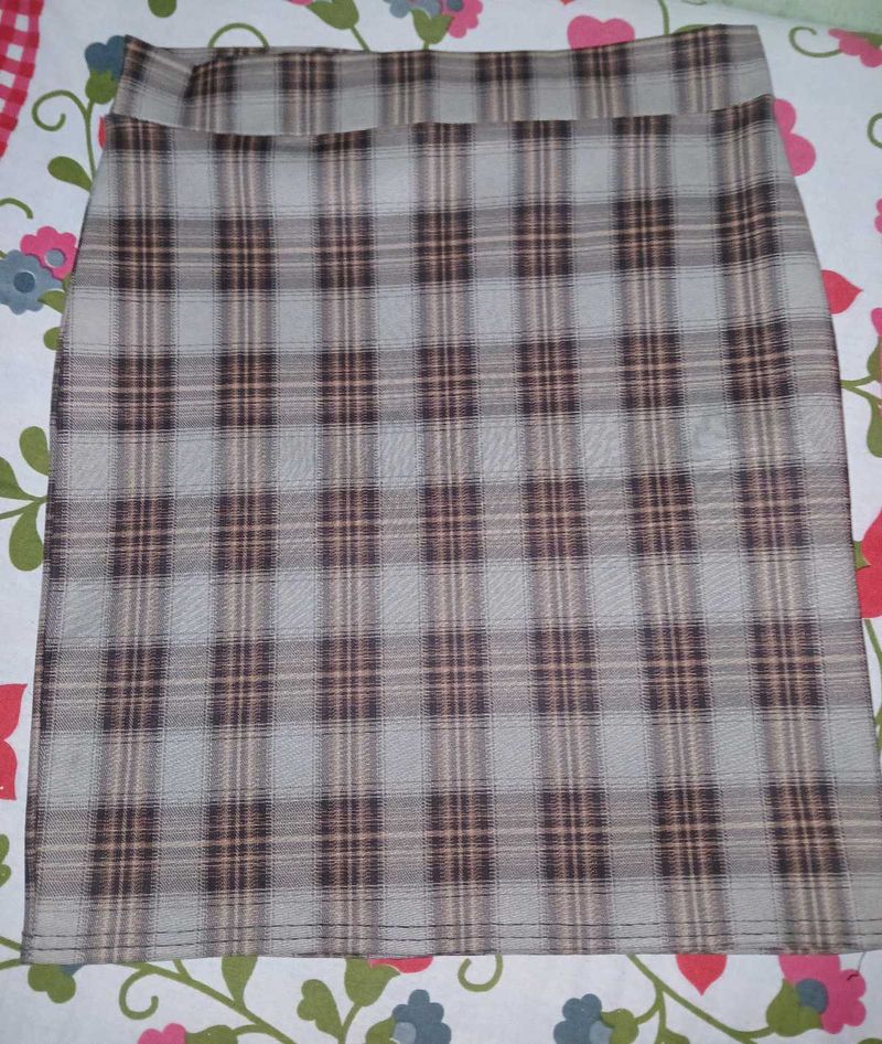 Plaid Mini Skirt