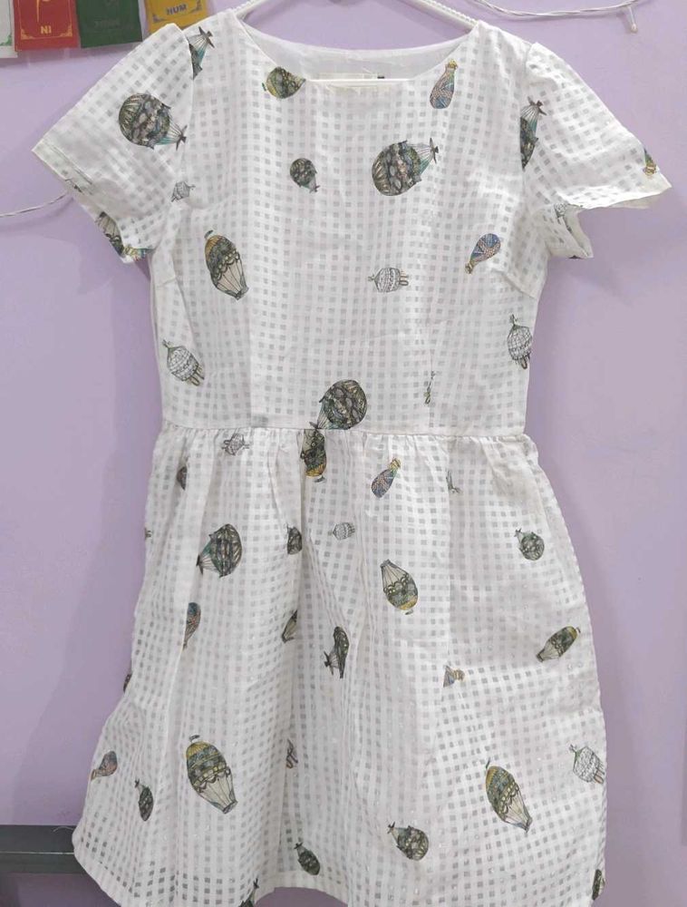 Cute Balloon Print Dress