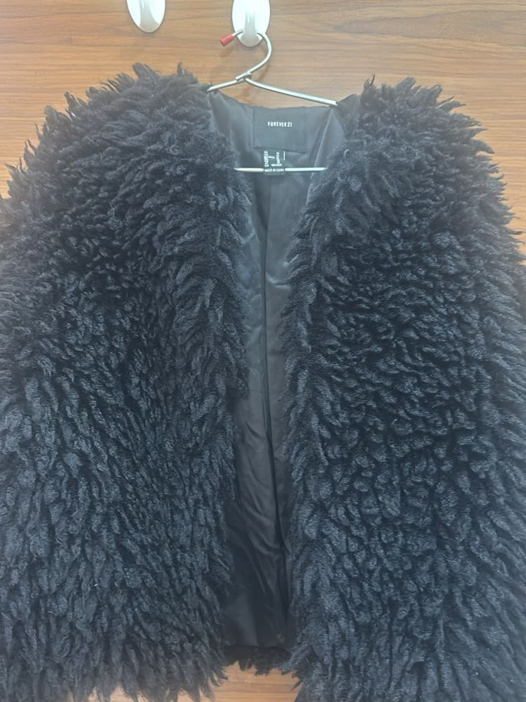 Fuzzy Black Jacket