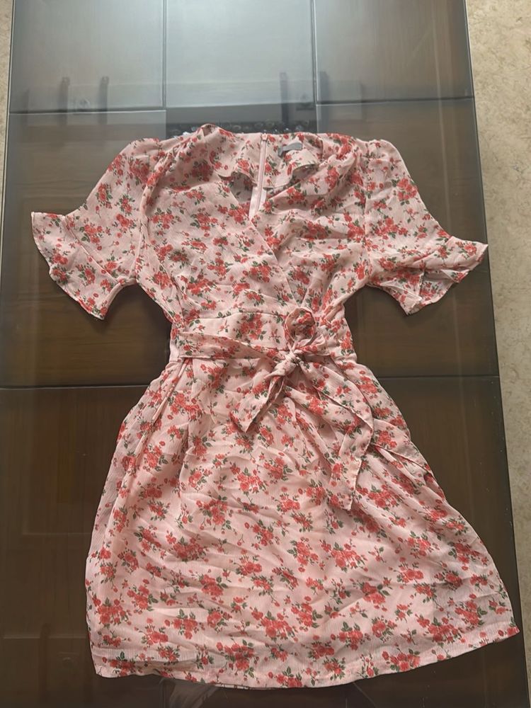 Floral Wrap Dress