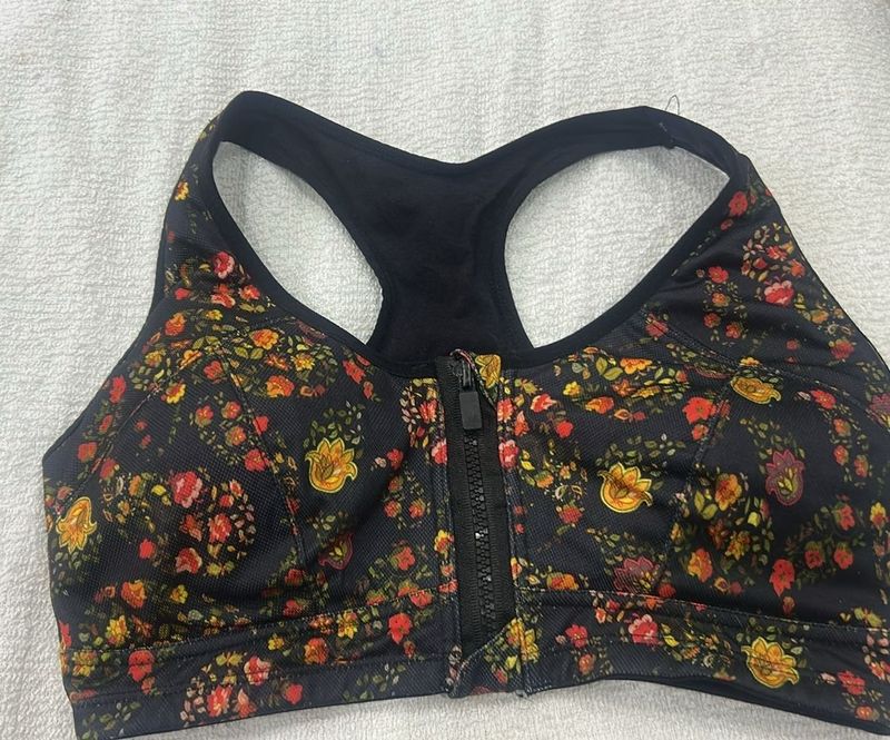 Floral Print Bra