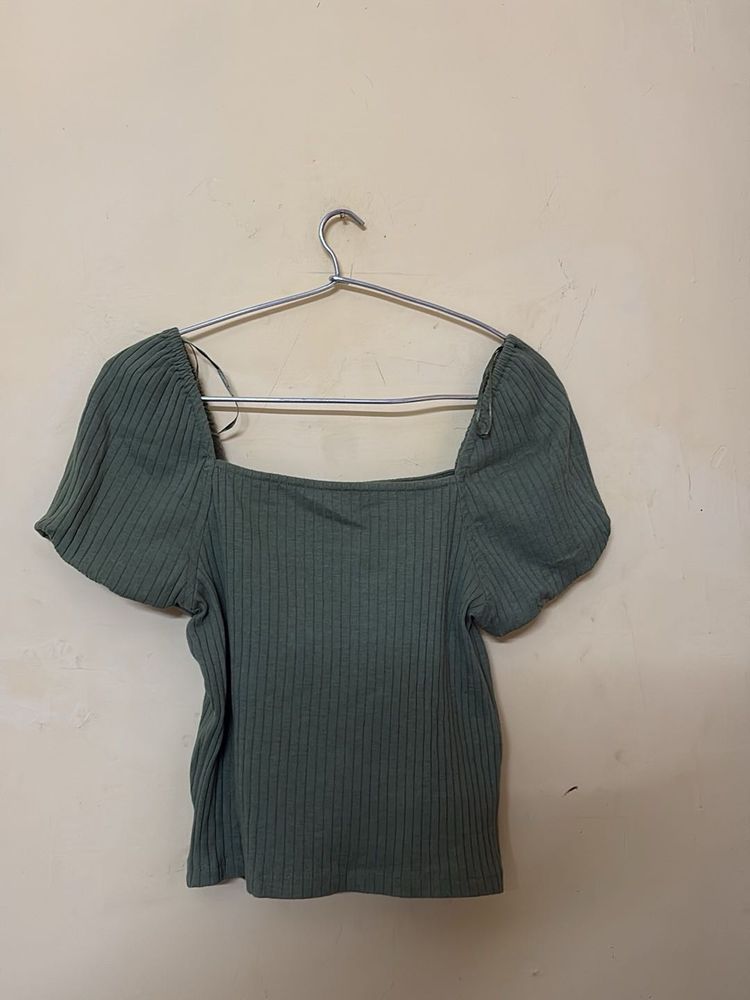 Y2K Off Shoulder Knitted Crop Top