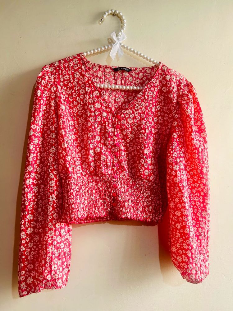 Pink Crop Top