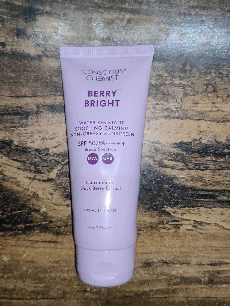 CONSCIOUS CHEMIST BERRY BRIGHT SUNSCREEN(50gm)