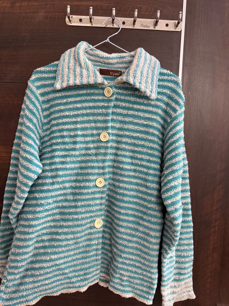 Striped Knit Cardigan