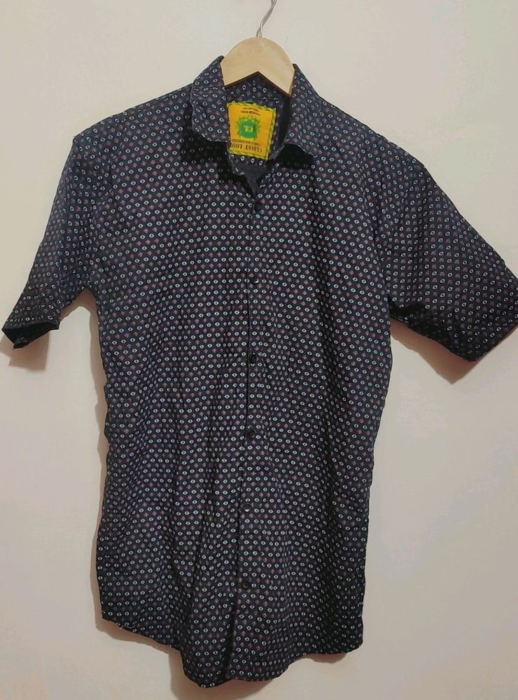 Black ⚫ Printed Shirt For Boy Or Men 38 Chest